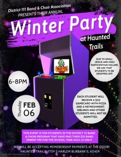 band haunted trails party